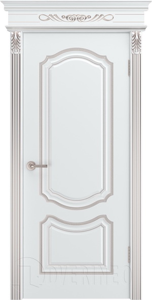 Дверь Сюита Luxury В0, ДГ, белая патина
